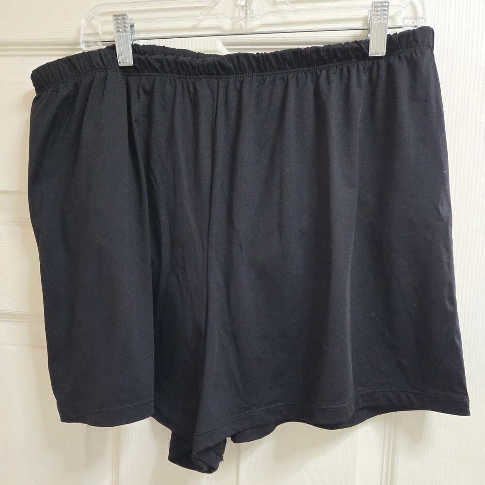 Apt 9 18W Black Swim Shorts